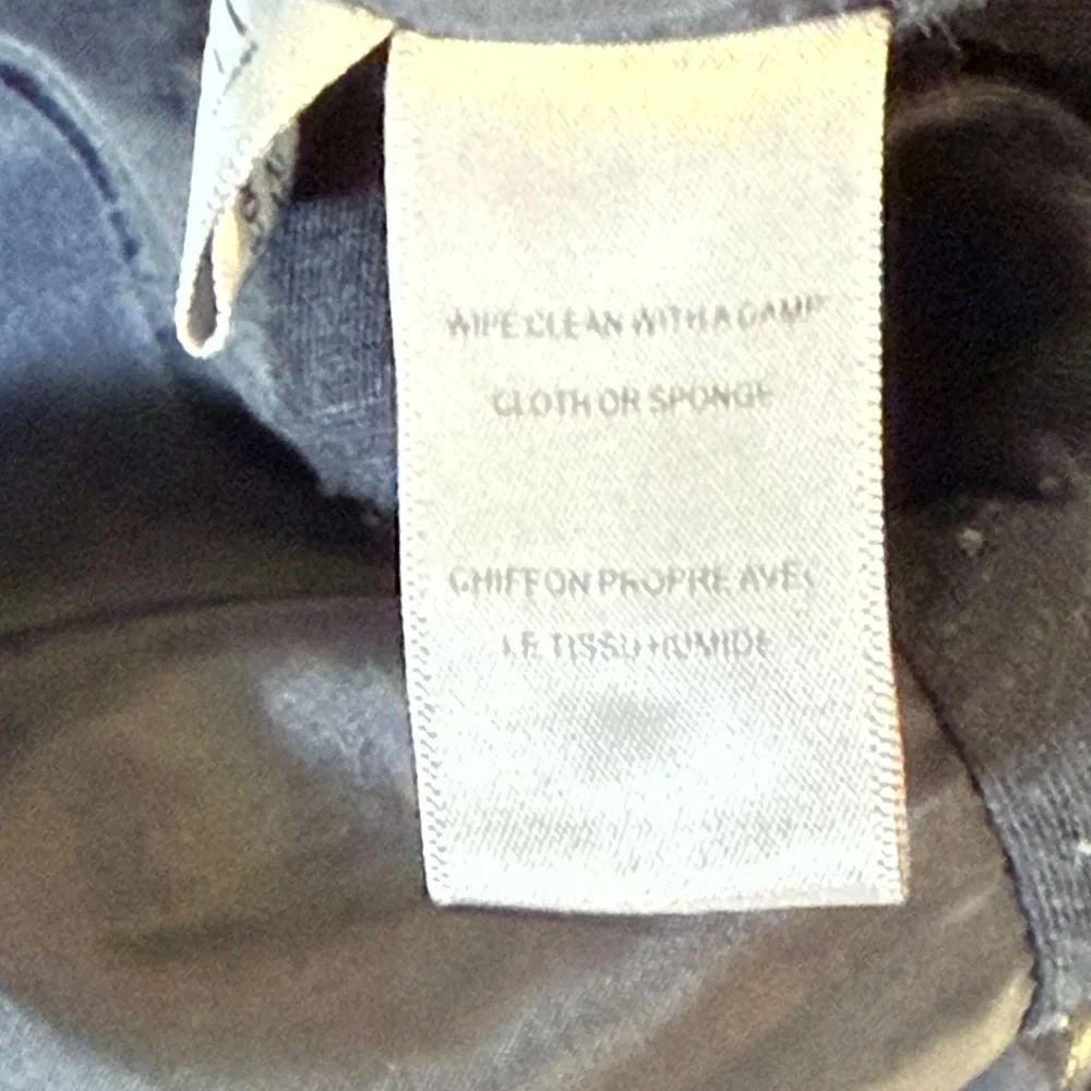 Kenneth Cole Reaction Navy Pleather Jacket Size 1X - Picture 10 of 12